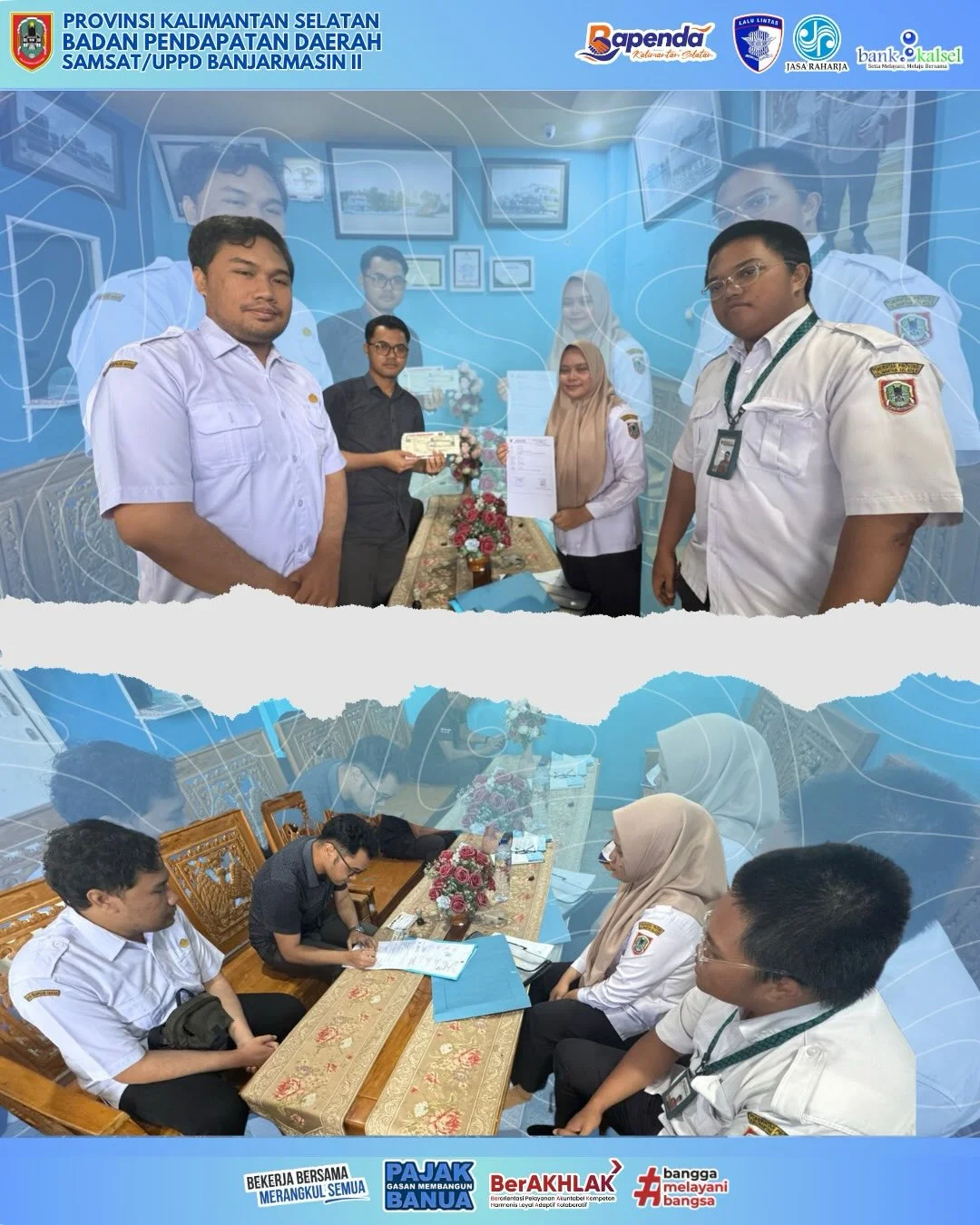Pengantaran Notice Pajak Alat Berat UPPD Banjarmasin II