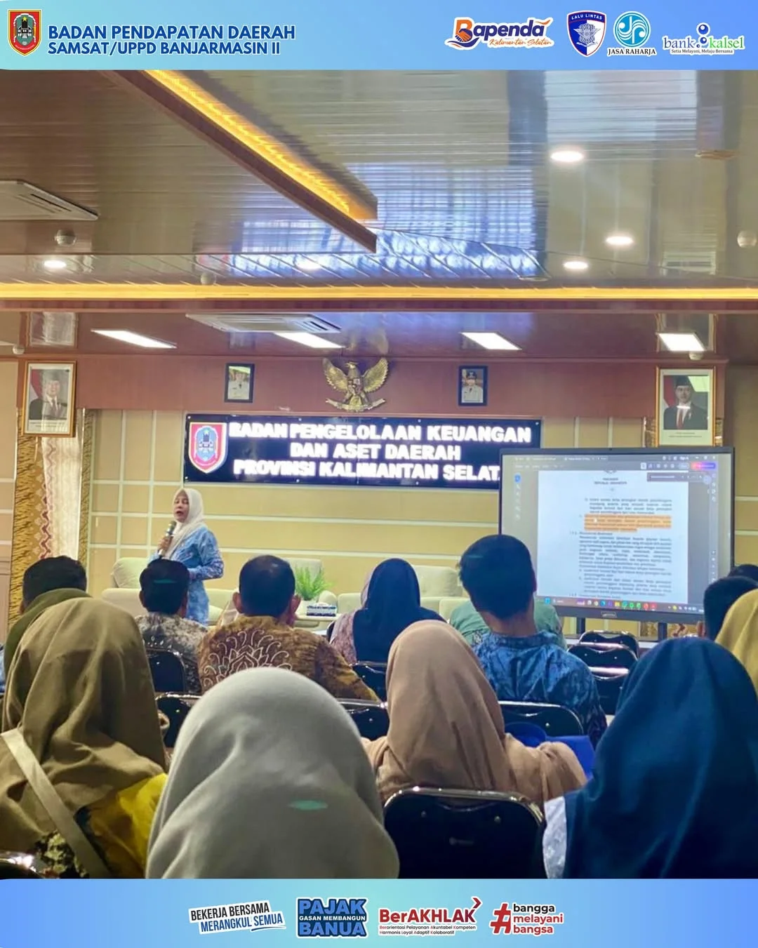 Unit Pelayanan Pendapatan Daerah (UPPD) Banjarmasin II Menghadiri Sosialisasi Usulan Standar Harga Satuan TA 2027