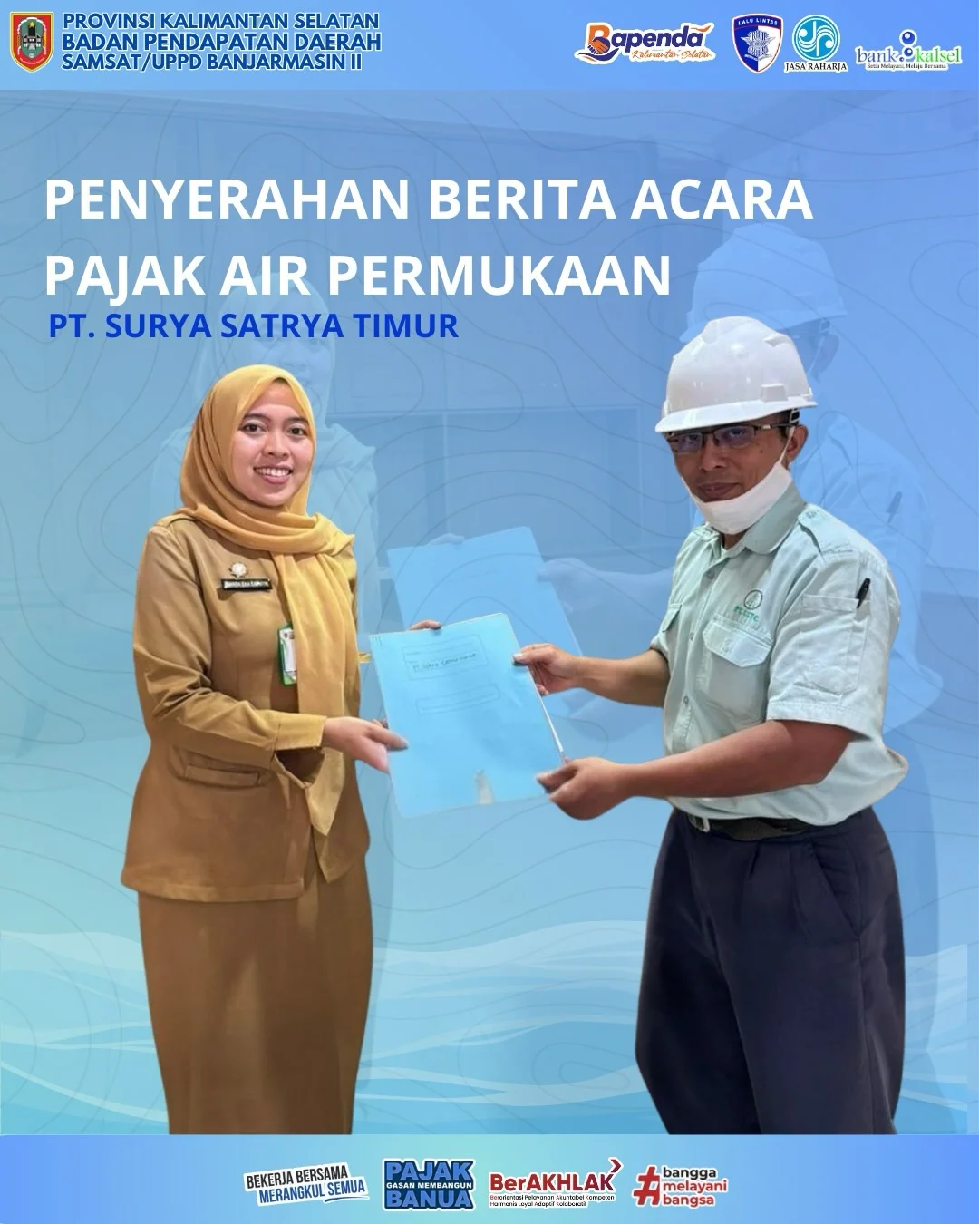 Penyerahan Berita Acara Pajak Air Permukaan - Foto 2