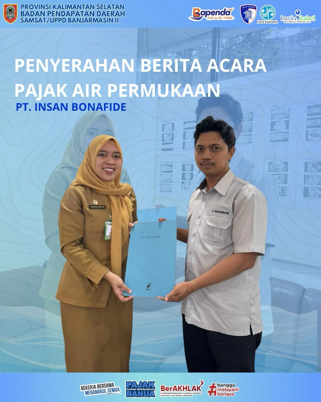 Penyerahan Berita Acara Pajak Air Permukaan