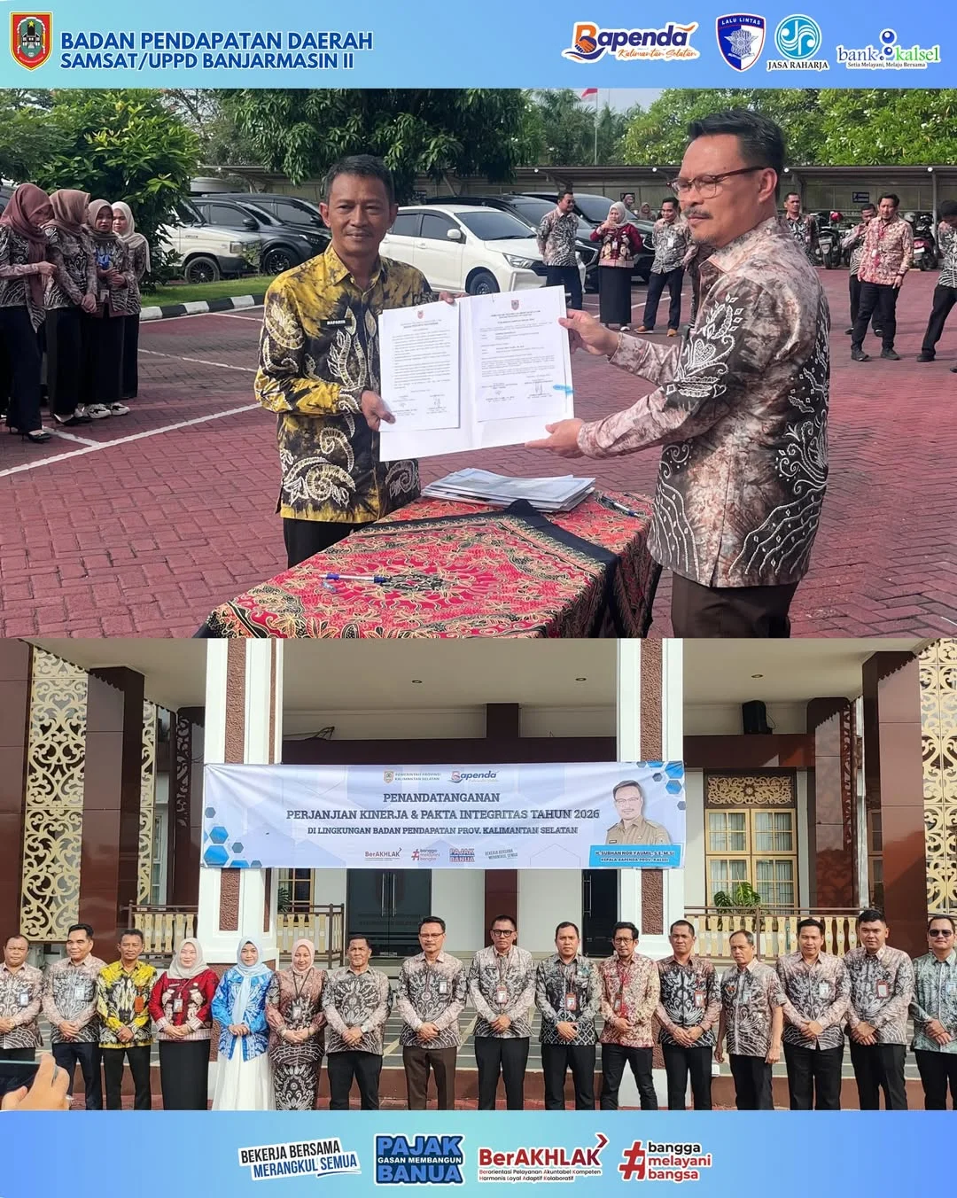 Penandatanganan Perjanjian Kinerja di Badan Pendapatan Daerah Prov. Kalsel