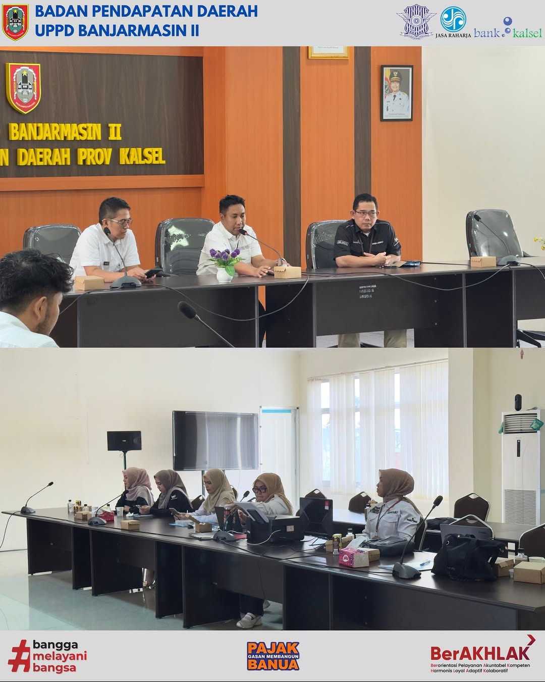 UPPD Banjarmasin II Gelar Rapat Koordinasi Bahas Kebijakan Opsen PKB, BBNKB, dan Pajak MBLB