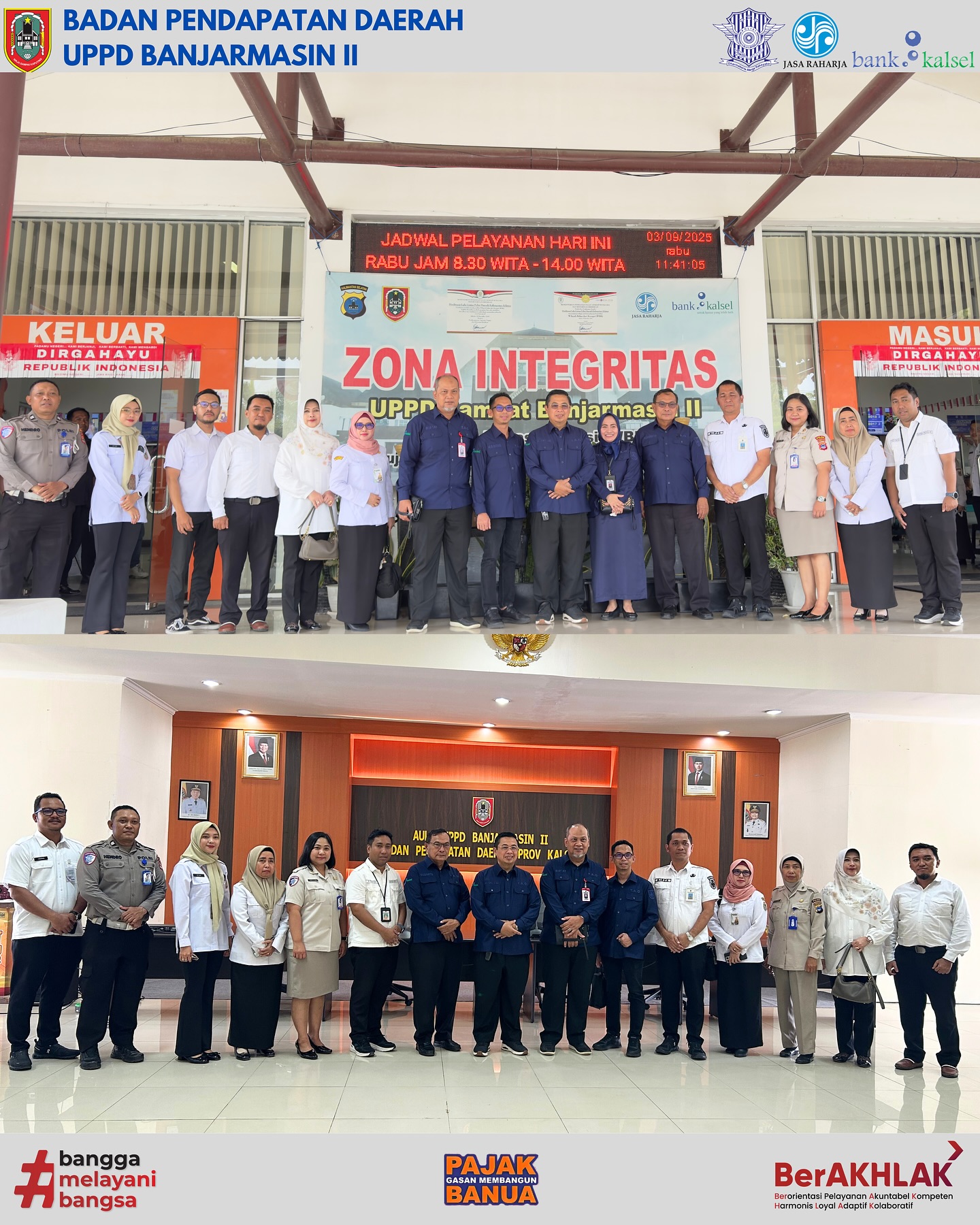 Kunjungan Tenaga Ahli Gubernur (TAG) Pokja III ke UPPD Banjarmasin II