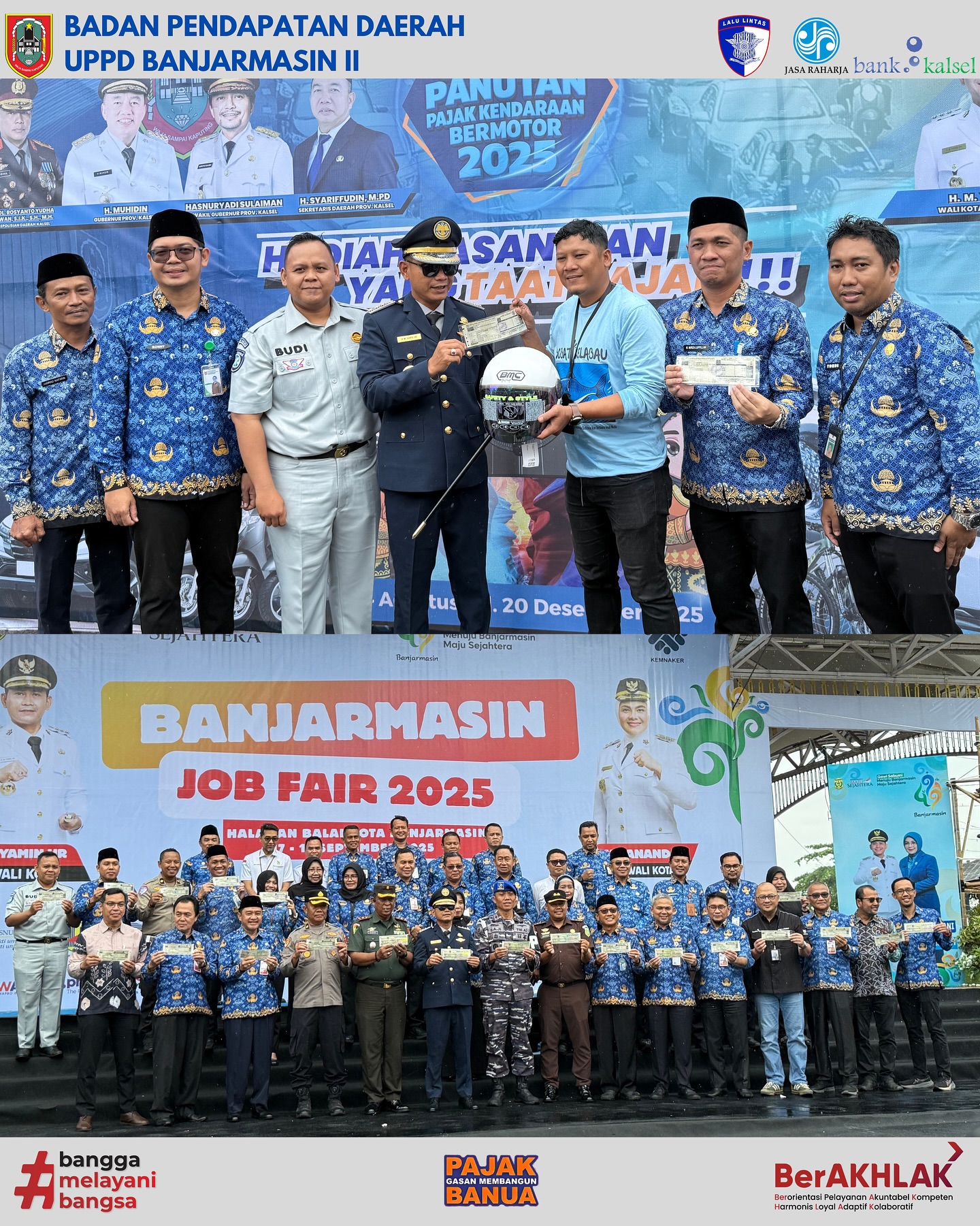 Sukses! Gebyar Panutan Pajak Kendaraan Bermotor di Balai Kota Banjarmasin Ajak Warga Taat Bayar Pajak