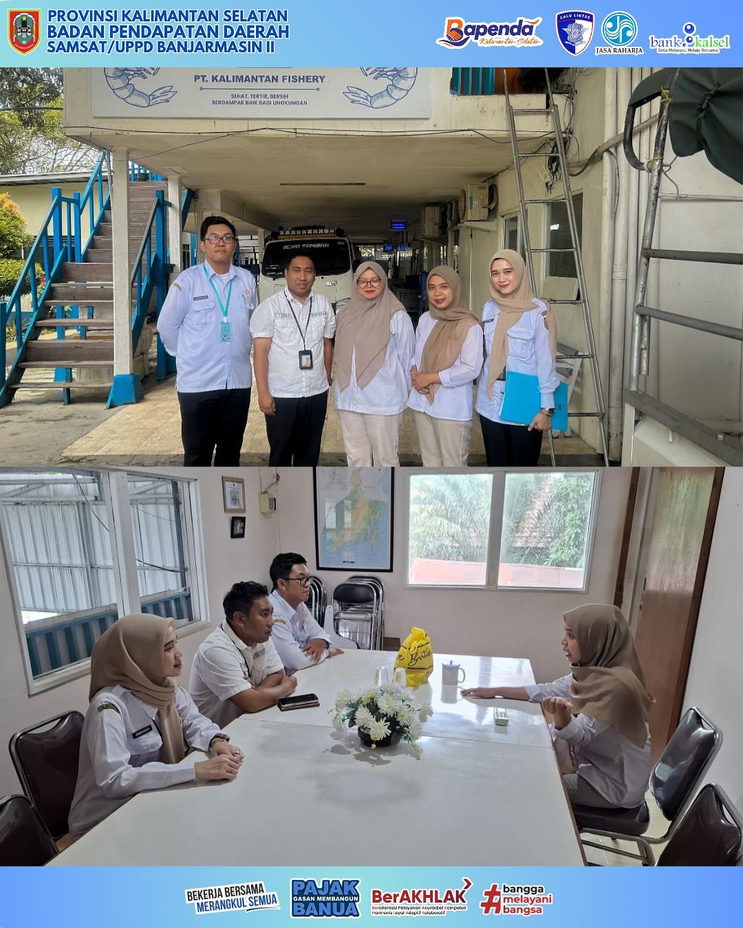 UPPD Samsat Banjarmasin II Gencar Lakukan Monitoring dan Koordinasi Pajak Air Permukaan di Kawasan Banjarmasin