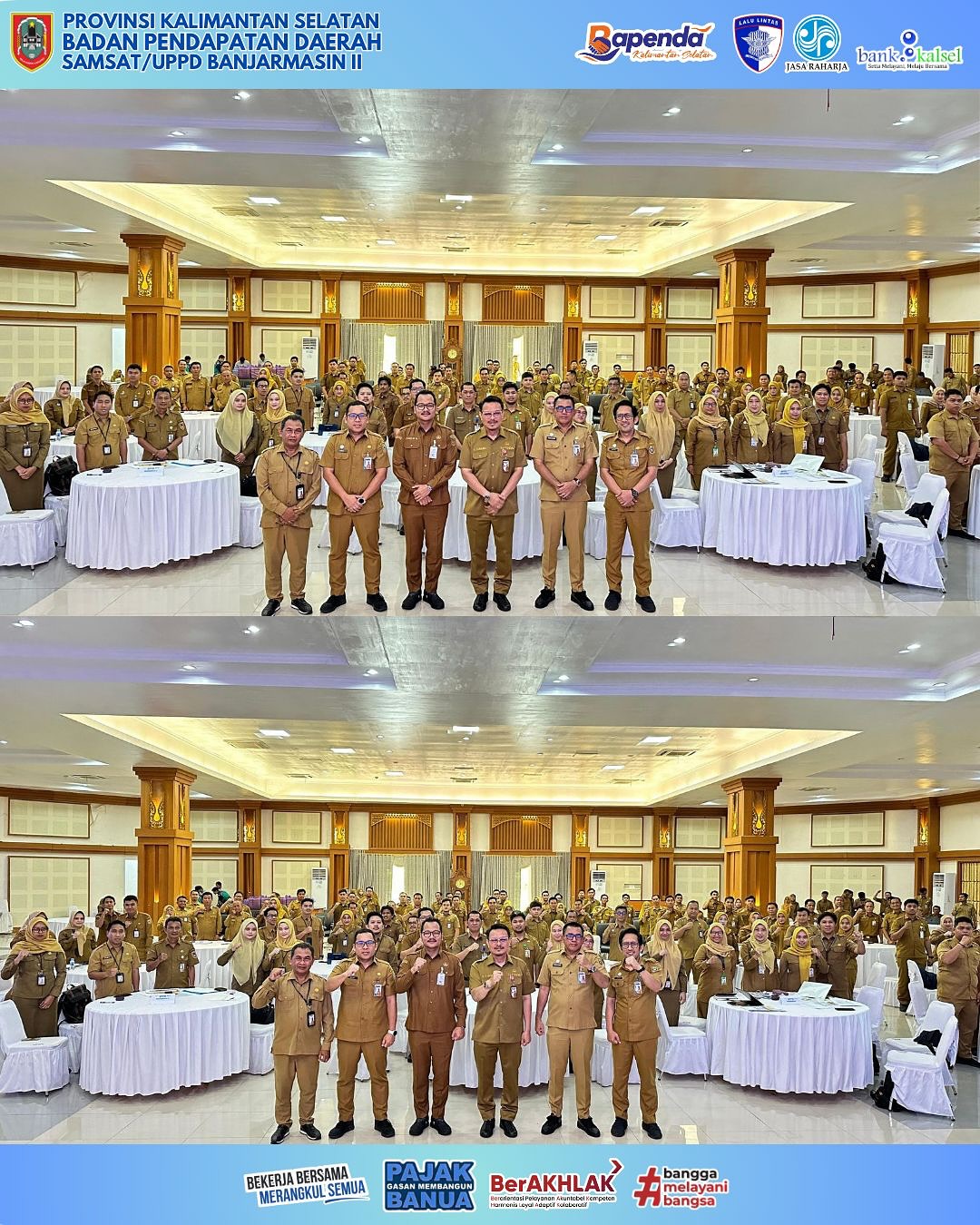 Kompak Kejar Target Akhir Tahun, Bapenda Kalsel Gelar Rapat Evaluasi Realisasi Pajak Daerah Seluruh UPPD