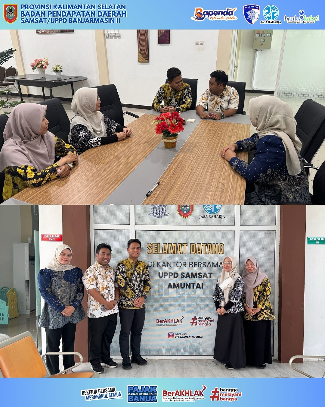 Optimalisasi Penerimaan Daerah UPPD Samsat Banjarmasin II Gencarkan Koordinasi Pajak Alat Berat di UPPD Tanjung, Paringin, dan Amuntai