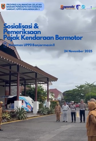 Samsat Banjarmasin II Kembali Gelar Sosialisasi dan Pemeriksaan Pajak Kendaraan