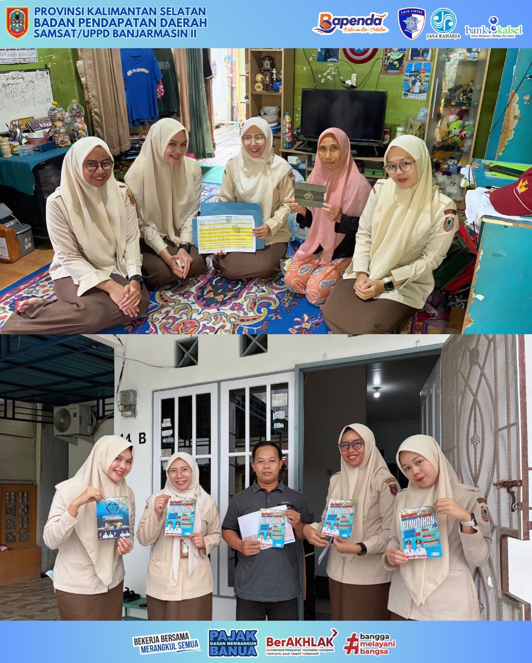 UPPD Banjarmasin II Lakukan Door to Door Pajak Kendaraan Bermotor