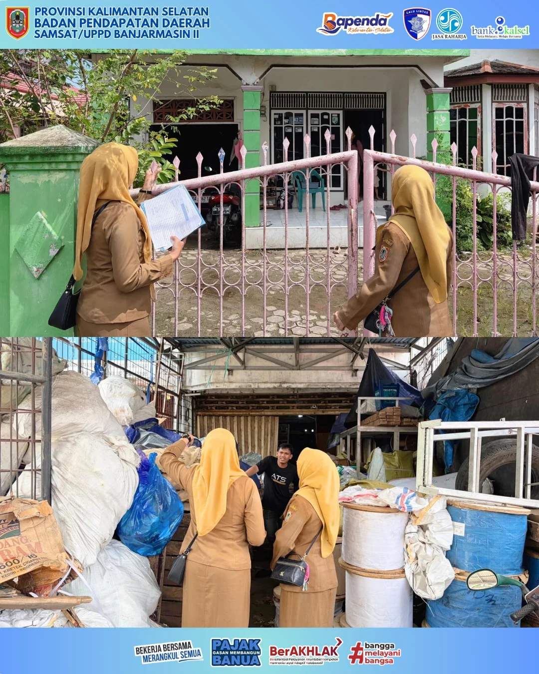 Door to Door UPPD Banjarmasin II untuk Meningkatkan Ketaatan Pajak Kendaraan Bermotor