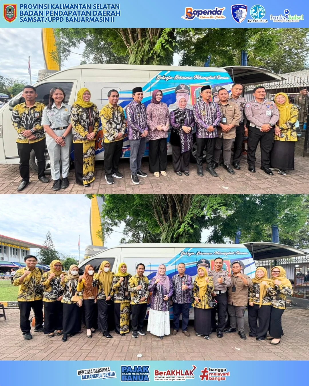 Pembukaan Samsat Keliling di Pasar Wadai Siring 0 KM