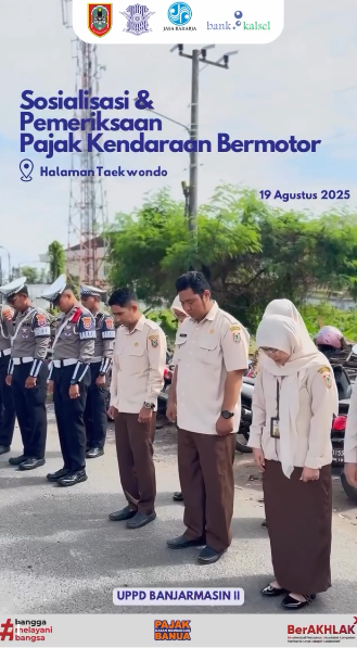 Tingkatkan Kepatuhan Wajib Pajak, UPPD Banjarmasin II Gelar Operasi Sosialisasi dan Penertiban PKB